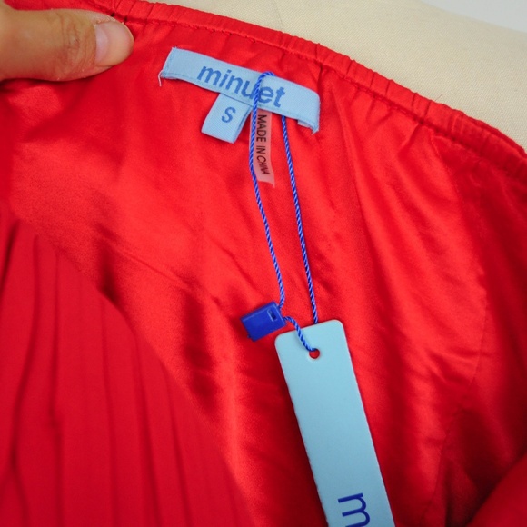 NEW Minuet Tiered Ruched Strapless Chiffon Dress - Picture 5 of 6